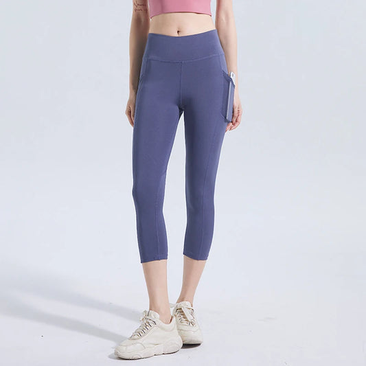 N Women's High Waist Elastic Sports Hip Shorts Yoga Peach Hip Tights