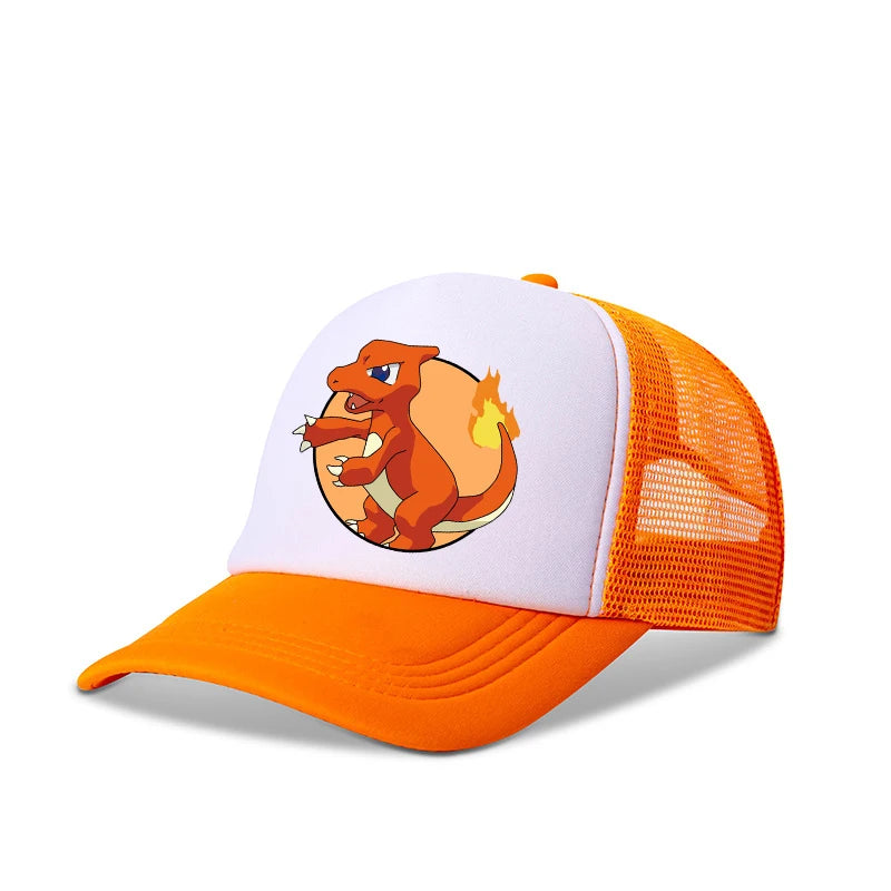 Pokemon Baseball Caps Pikachu Kawaii Anime Figures Sunshade Hats Summer Outdoor Parent Child Sunhat Trendy Duck Tongue Cap Gift