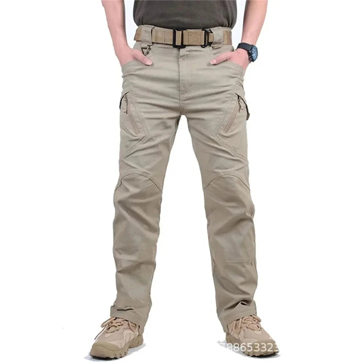 Plus Size Mens Tactical Pants Multiple Pocket Elasticity Military Urban Commuter Tacitcal Trousers Men Waterproof Cargo Pants