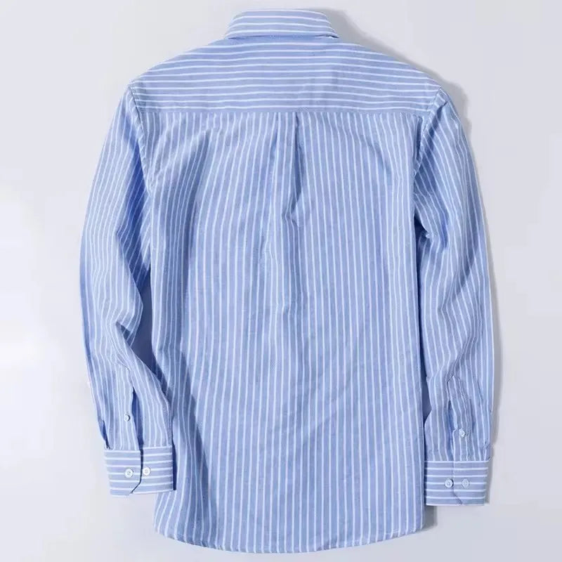 Plus 5XL 6XL Mens Oxford Shirts 100% Cotton Spring Long Sleeve