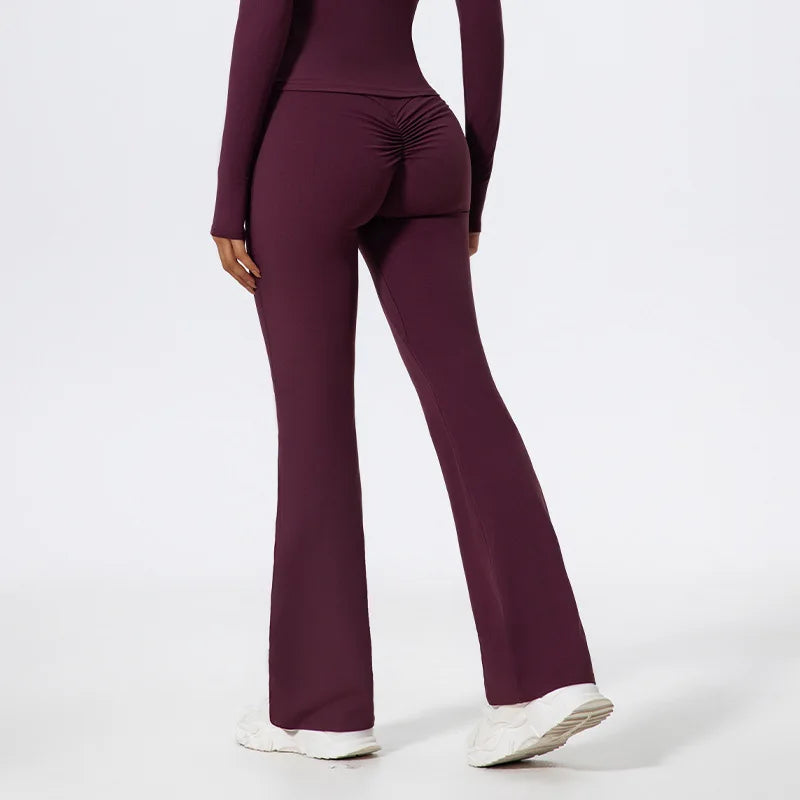 Lezyan XR Wide Leg Yoga High Waist Sports Workout