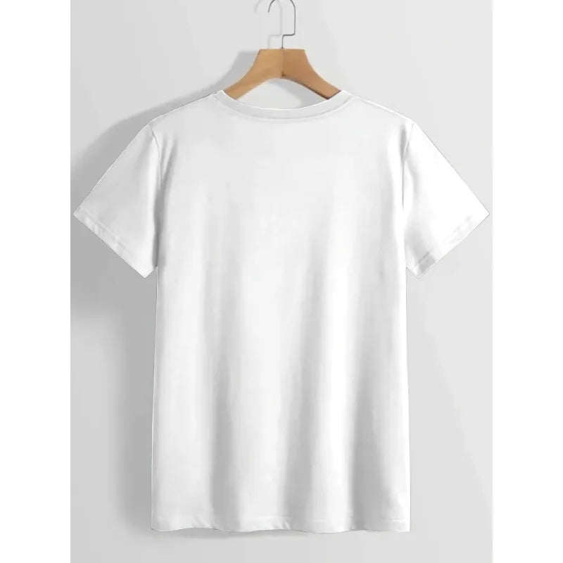 Men's Casual Cotton T-Shirt with Colorful Wave & Sky Graphic Print Outdoor & Daily Wear Breathable Fabric Fashion Enthusiasts
