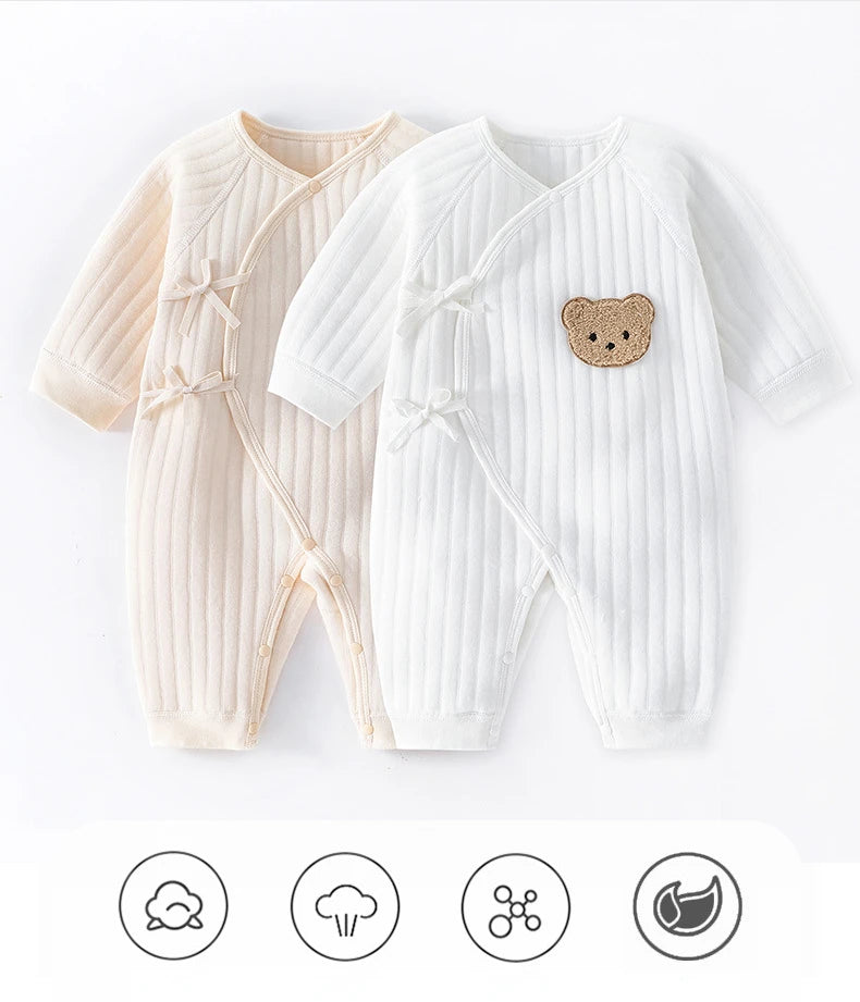Boys Girls  Outfit  100% Cotton Newborn Baby Long Sleeve Romper