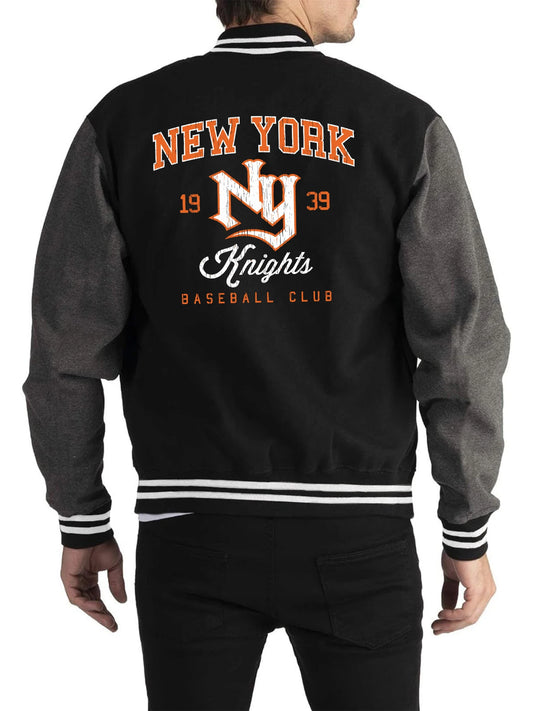New York Baseball Club Design Baseball Jersey Men Casual Street Pullover Autumn Fashion Loose Menswear Fleece Pocket Clothes