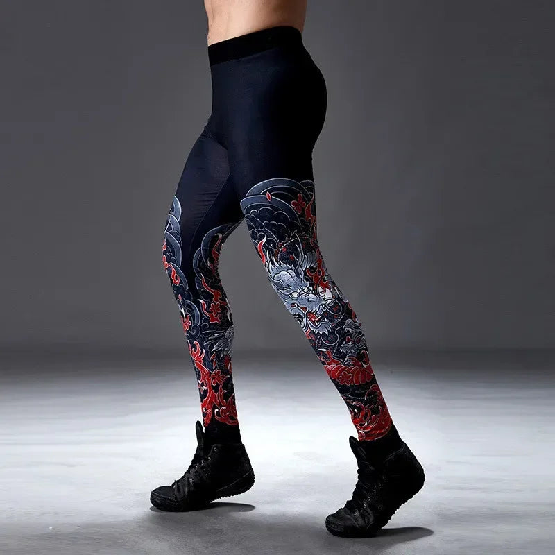 ACTIVEWEAR Men Running Tights GYM Sport Long Legging