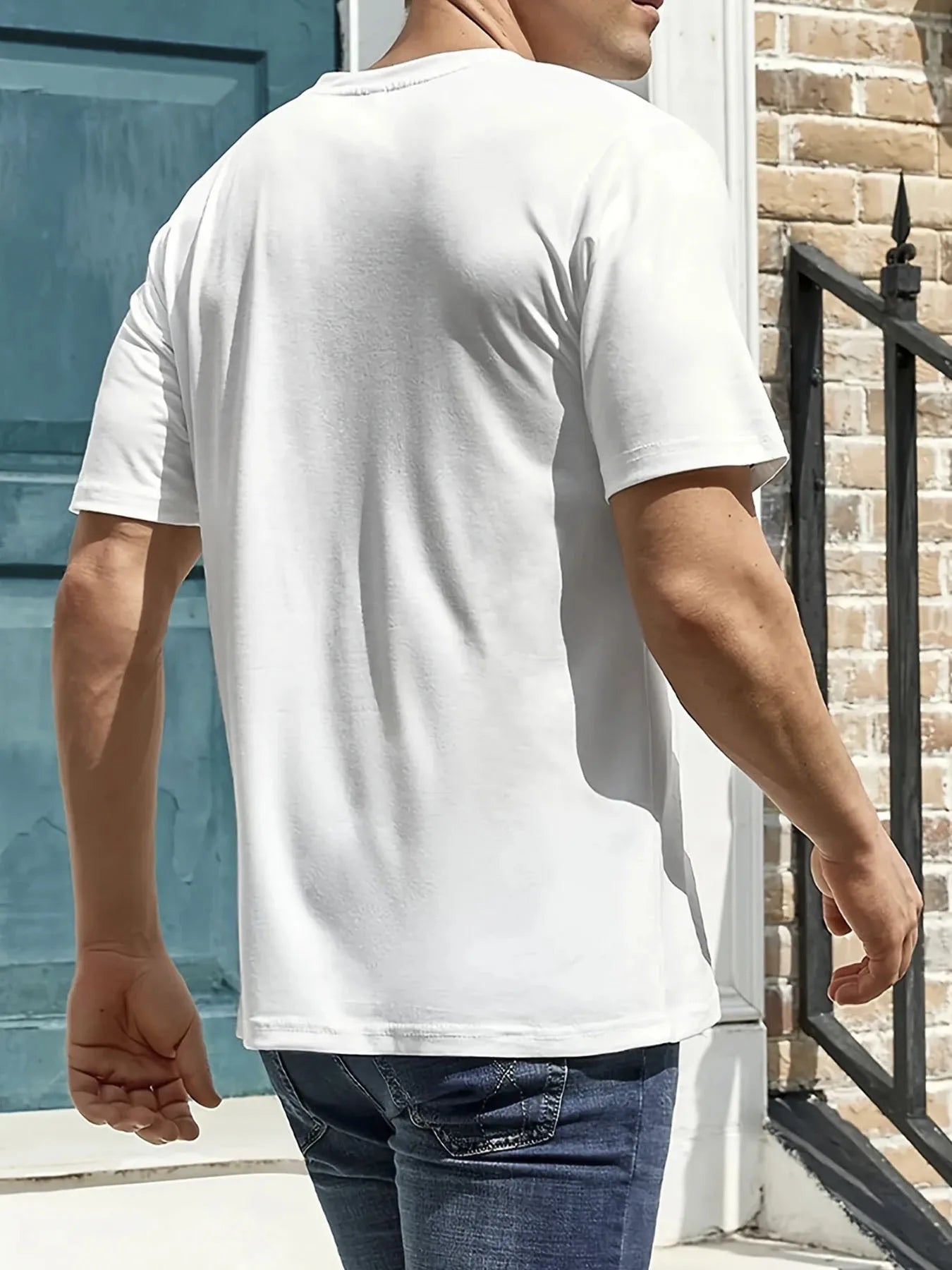 Men's Halloween Graphic T-Shirt Breathable Pure Cotton Loose Fit Tee Costume Streetwear Casual Shirt Festive Print Top
