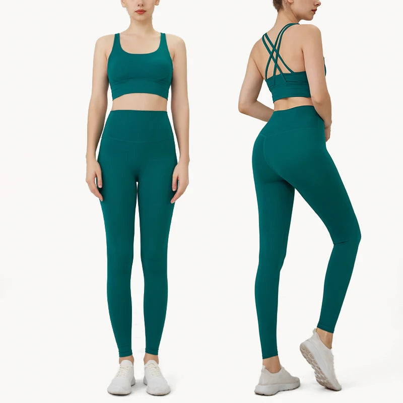 New 2 Piece Yoga Clothes Women's Tracksuit
