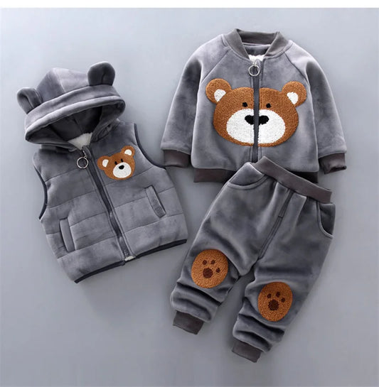 Kids Cartoon Clothing Sets unisex Winter 0-4 yrs