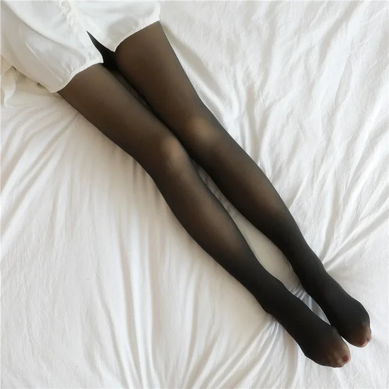 Yoga Thermal Stockings Woman Fleece Tights Sexy Winter Warm