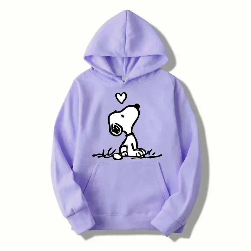 American Cartoon Snoopy Hoodie Women Man