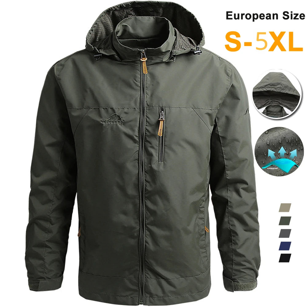 Windbreaker Men Tactical Jacket Waterproof