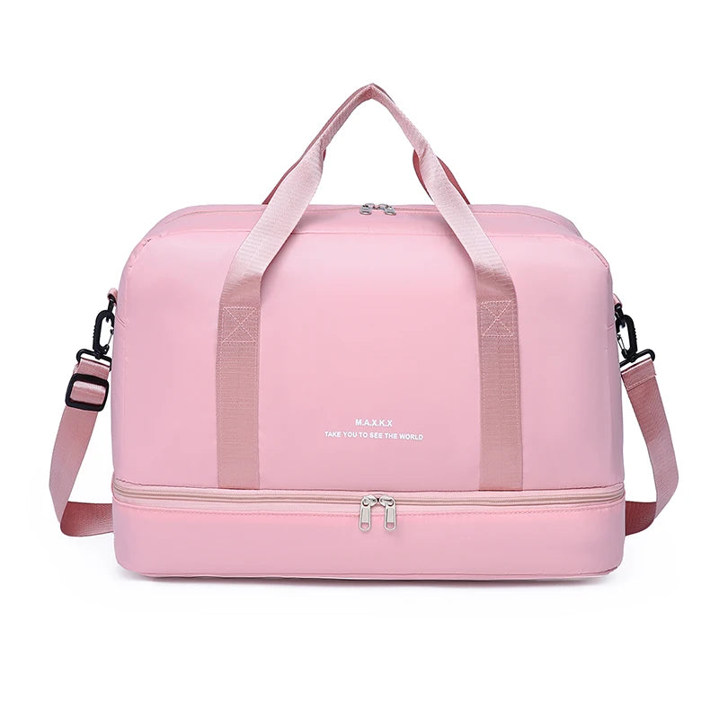 Large Capacity Travel Duffel Bag Oxford Gym Fitness Bag