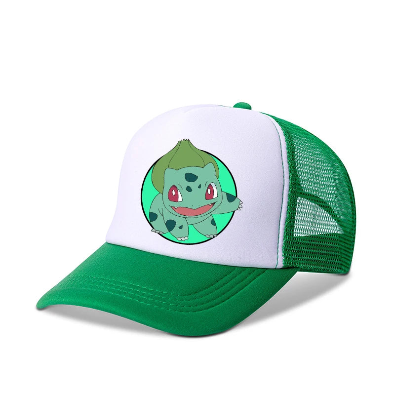 Pokemon Baseball Caps Pikachu Kawaii Anime Figures Sunshade Hats Summer Outdoor Parent Child Sunhat Trendy Duck Tongue Cap Gift