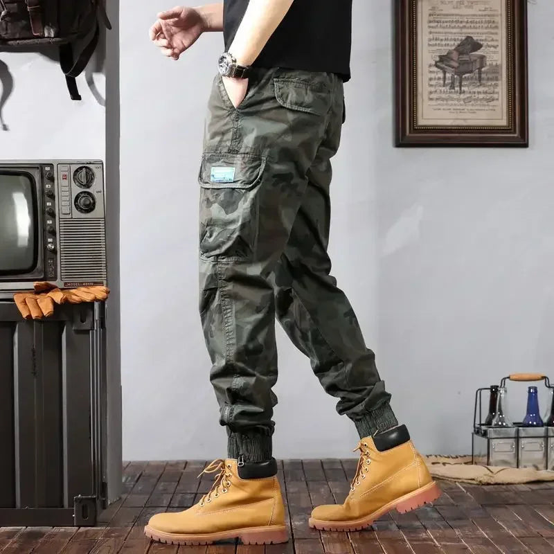 Stretch Male Trousers Camouflage Spring Summer Camo Men's Cargo Pants Cheap Emo High Quality Casual Cheapest Fashion Aesthetic
