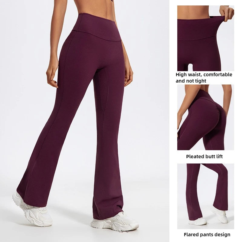 Lezyan XR Wide Leg Yoga High Waist Sports Workout