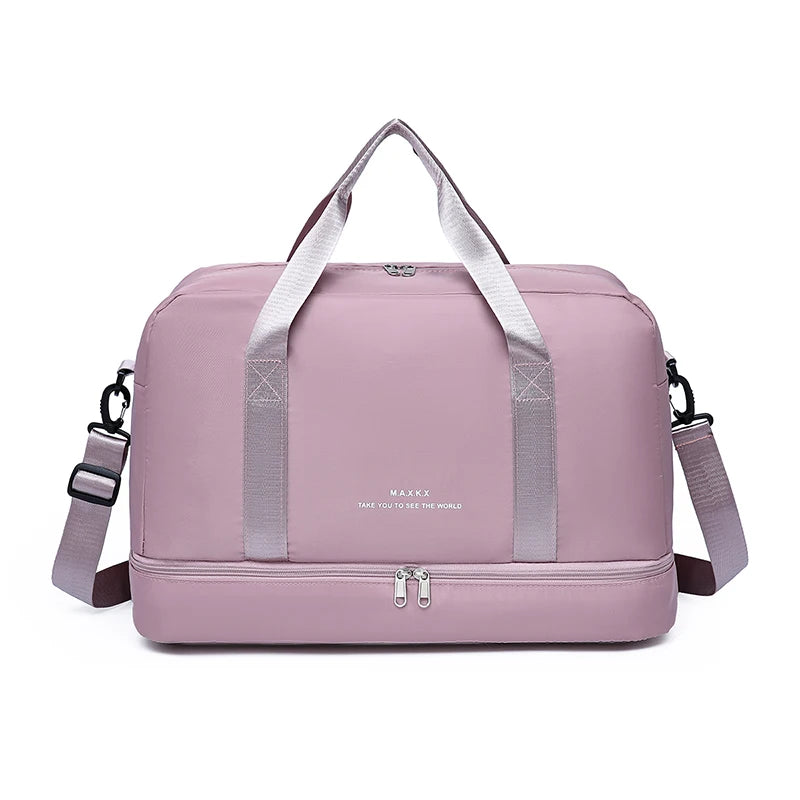 Large Capacity Travel Duffel Bag Oxford Gym Fitness Bag