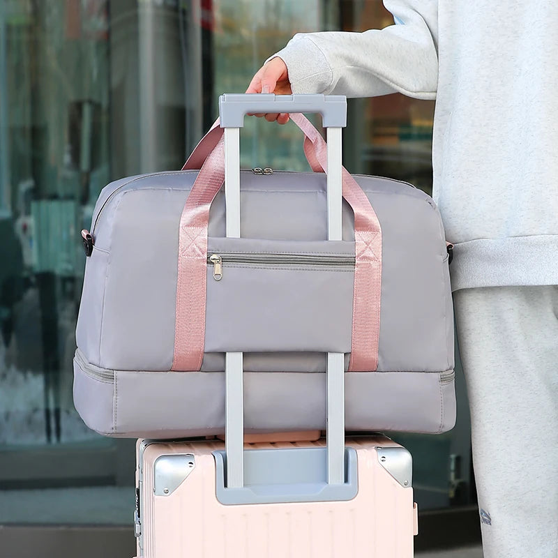 Large Capacity Travel Duffel Bag Oxford Gym Fitness Bag