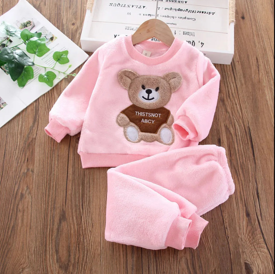 Kids Cartoon Clothing Sets unisex Winter 0-4 yrs