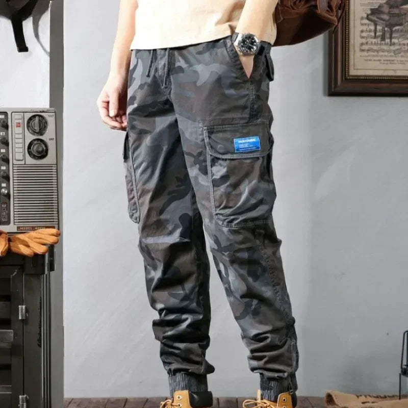 Stretch Male Trousers Camouflage Spring Summer Camo Men's Cargo Pants Cheap Emo High Quality Casual Cheapest Fashion Aesthetic