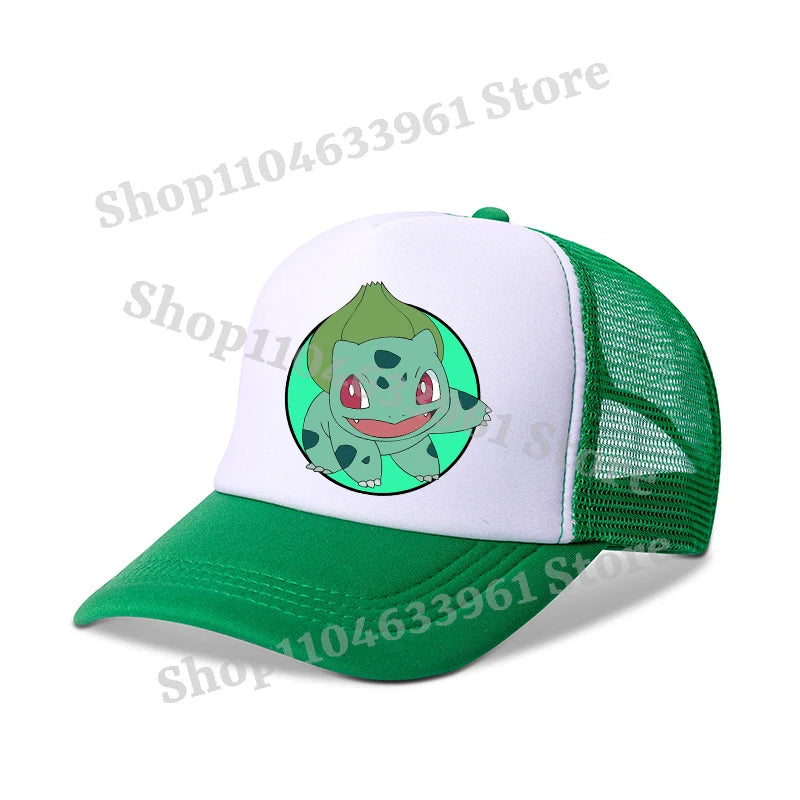 Pokemon Baseball Caps Pikachu Kawaii Anime Figures Sunshade Hats Summer Outdoor Parent Child Sunhat Trendy Duck Tongue Cap Gift