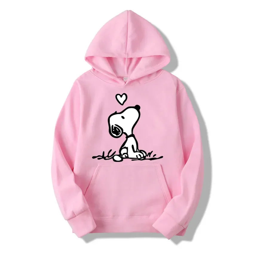 American Cartoon Snoopy Hoodie Women Man