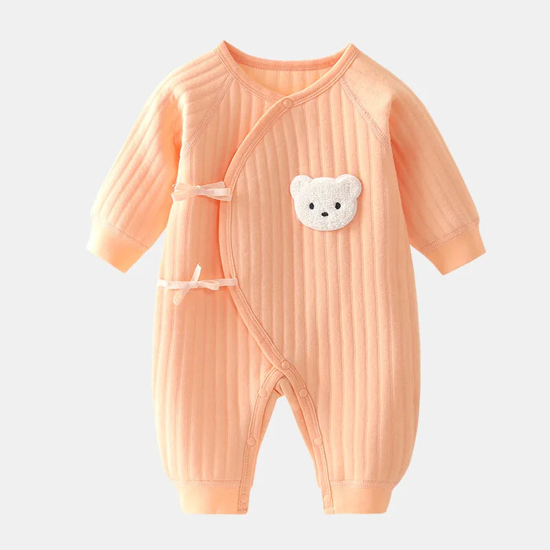 Boys Girls Bodysuit Newborn Winter   0-6M Thickened Spring Clothing