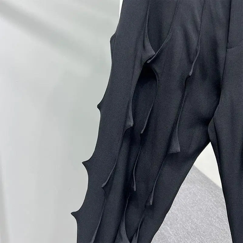 Men's 2025 Spring New Three-dimensional Design Niche Cargo Pants Personality Multi-level Trendy Zipper Chic Pleated Haren Pants