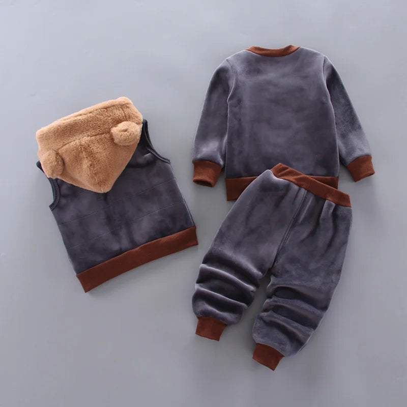 Kids Cartoon Clothing Sets unisex Winter 0-4 yrs