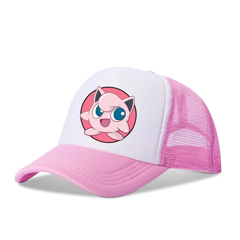 Pokemon Baseball Caps Pikachu Kawaii Anime Figures Sunshade Hats Summer Outdoor Parent Child Sunhat Trendy Duck Tongue Cap Gift