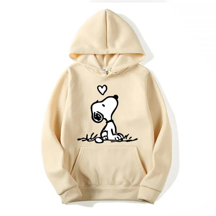 American Cartoon Snoopy Hoodie Women Man