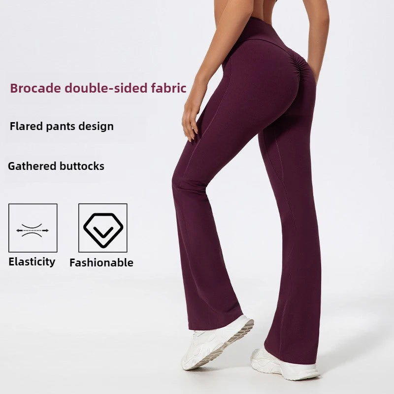 Lezyan XR Wide Leg Yoga High Waist Sports Workout