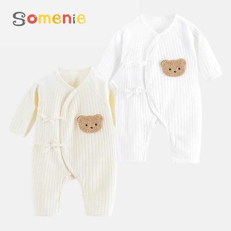 Boys Girls  Outfit  100% Cotton Newborn Baby Long Sleeve Romper