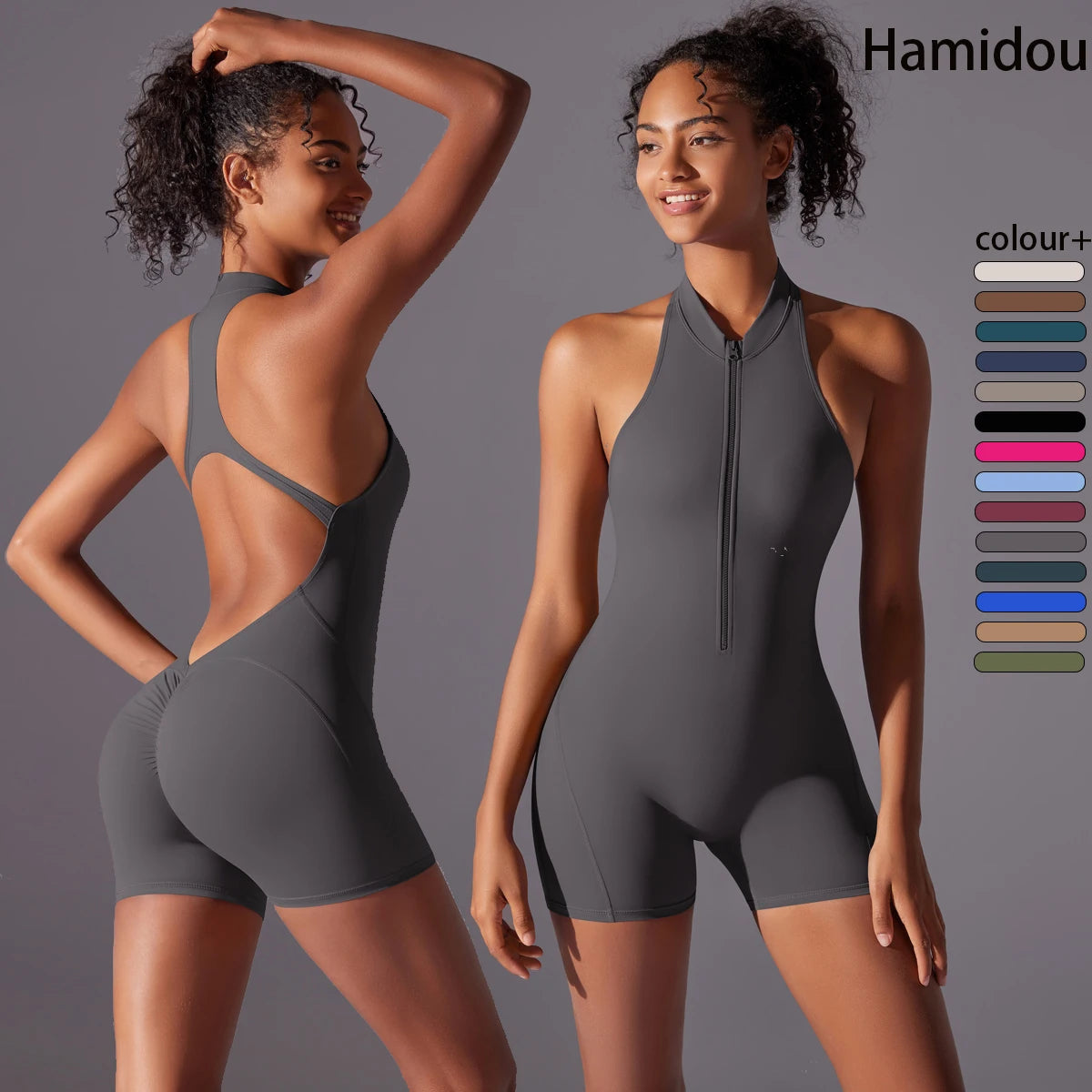 Women Bodysuits Gym Push Up Workout Clothes