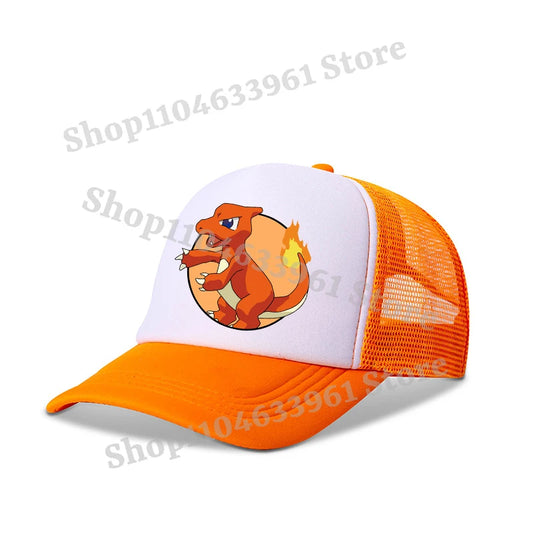 Pokemon Baseball Caps Pikachu Kawaii Anime Figures Sunshade Hats Summer Outdoor Parent Child Sunhat Trendy Duck Tongue Cap Gift