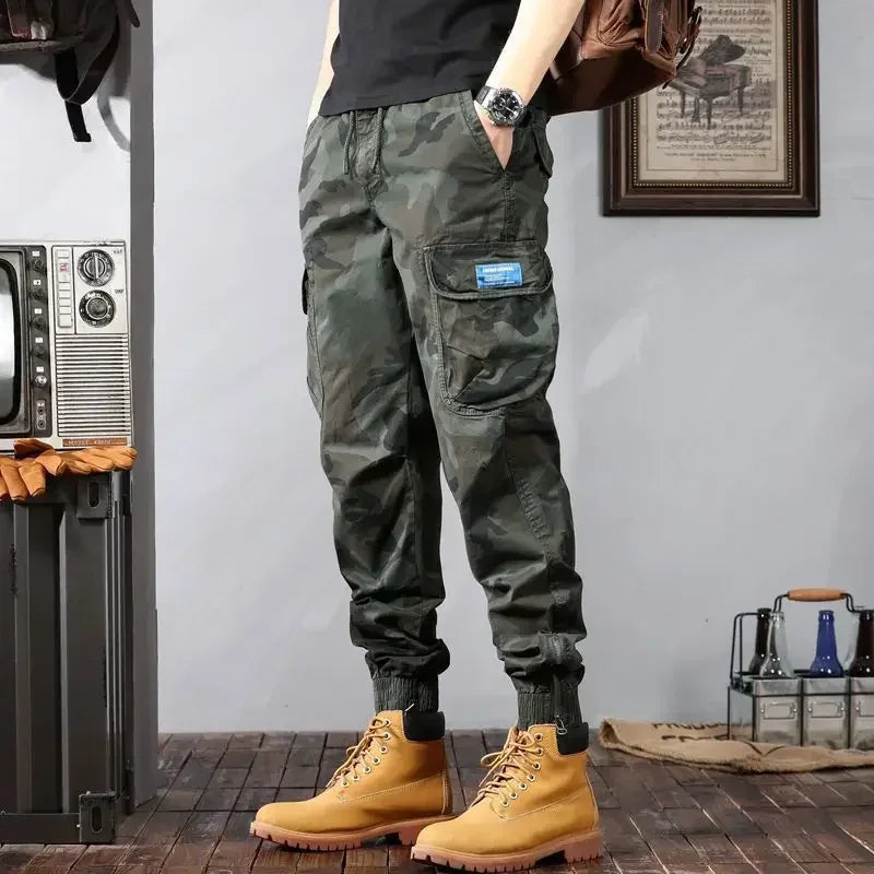 Stretch Male Trousers Camouflage Spring Summer Camo Men's Cargo Pants Cheap Emo High Quality Casual Cheapest Fashion Aesthetic