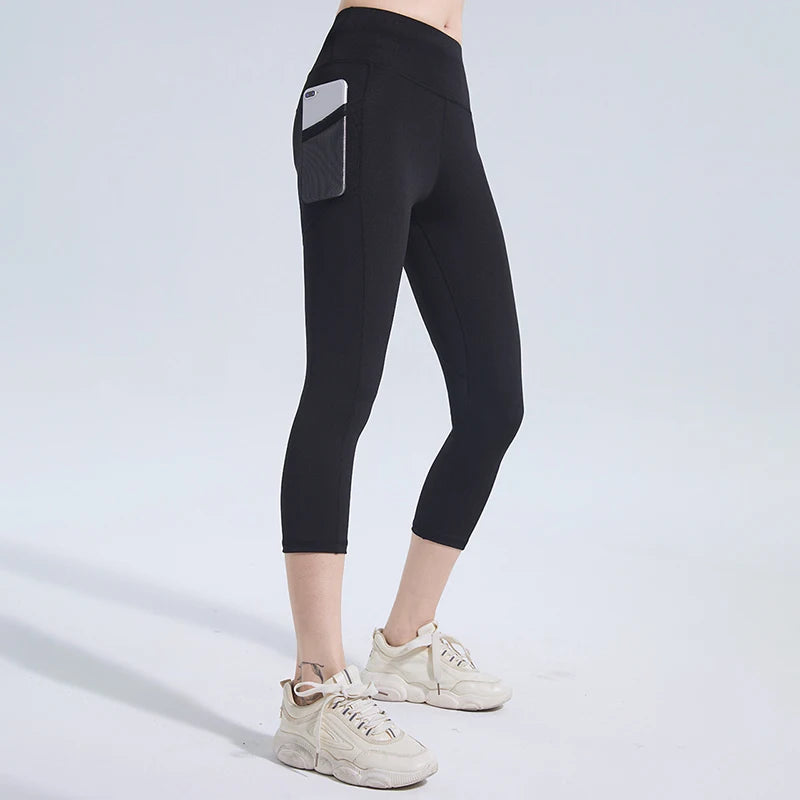 N Women's High Waist Elastic Sports Hip Shorts Yoga Peach Hip Tights