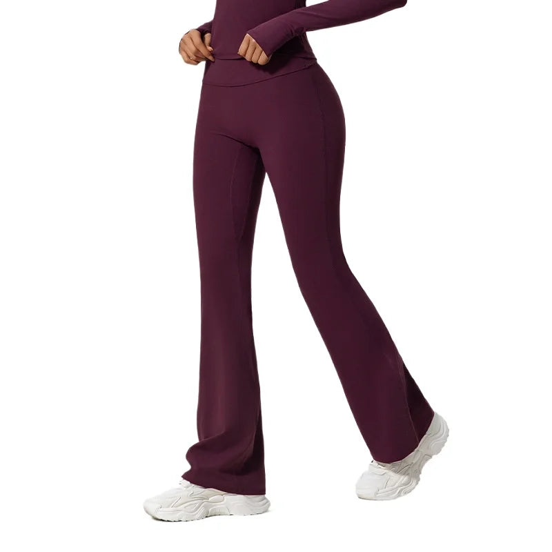 Lezyan XR Wide Leg Yoga High Waist Sports Workout