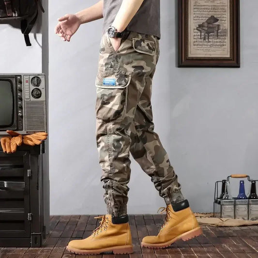 Stretch Male Trousers Camouflage Spring Summer Camo Men's Cargo Pants Cheap Emo High Quality Casual Cheapest Fashion Aesthetic