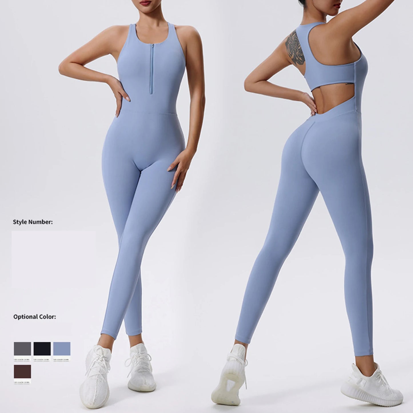 Yoga Set Jumpsuit Women Sport All In One  Jumpsuit Clothing Lady