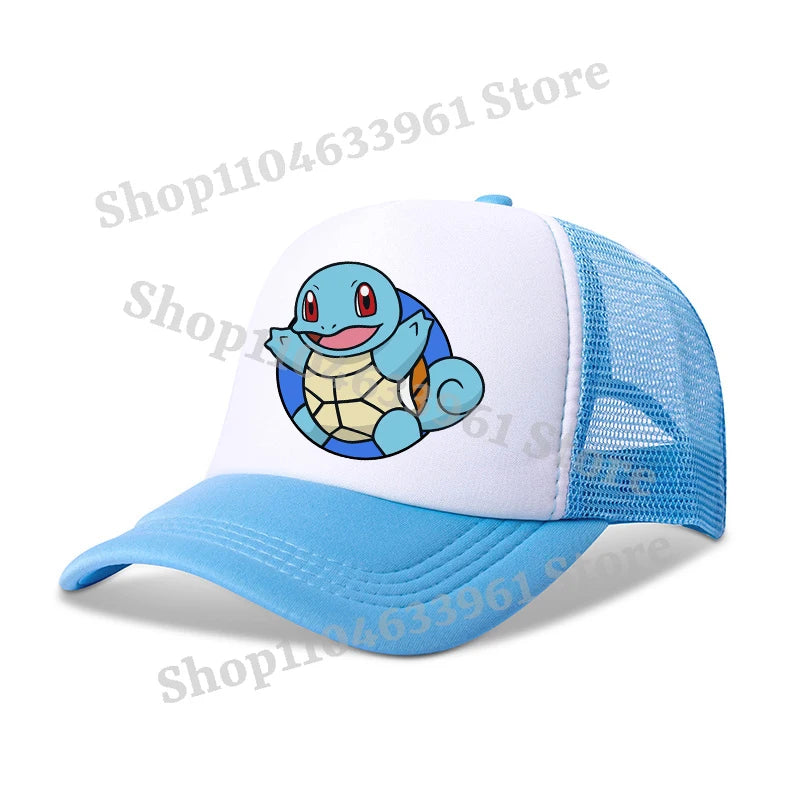 Pokemon Baseball Caps Pikachu Kawaii Anime Figures Sunshade Hats Summer Outdoor Parent Child Sunhat Trendy Duck Tongue Cap Gift