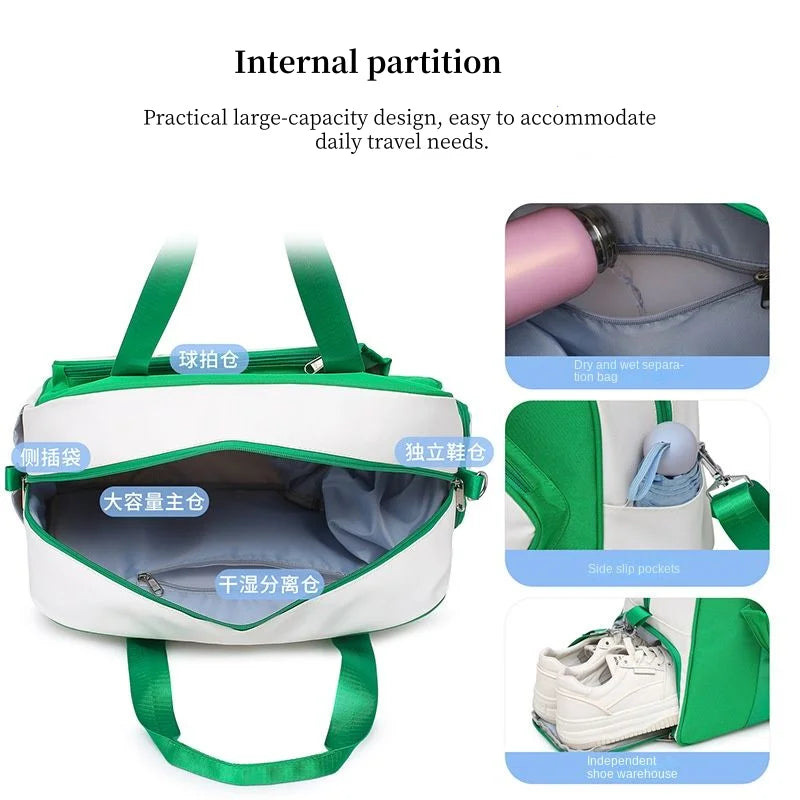 Pickleball Bag Large Capacity Wet-Dry Separation