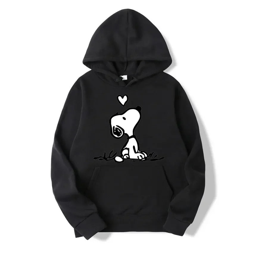 American Cartoon Snoopy Hoodie Women Man