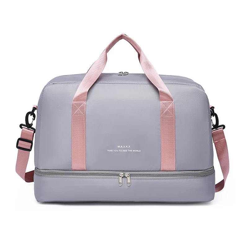 Large Capacity Travel Duffel Bag Oxford Gym Fitness Bag