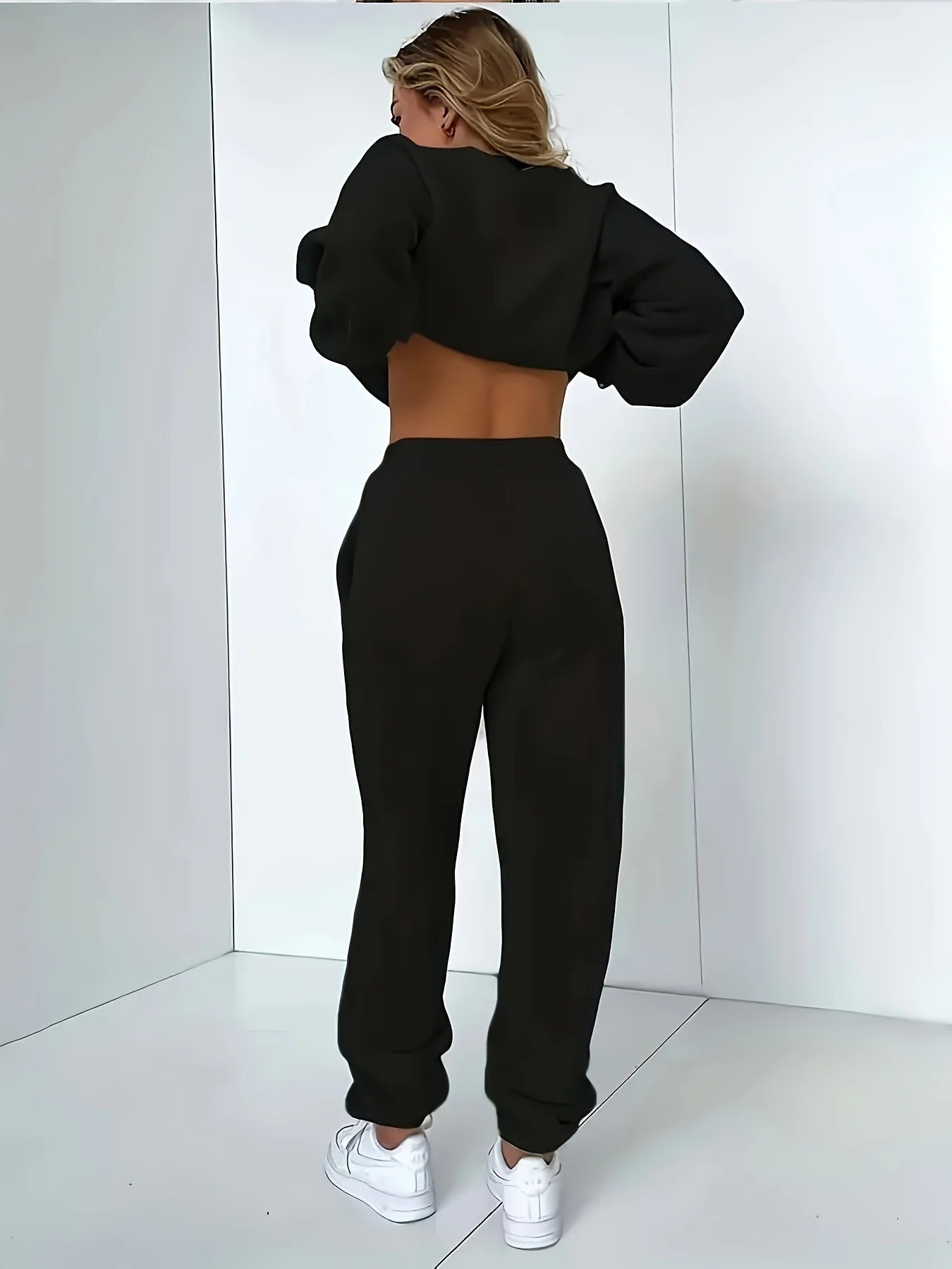 Autumn Winter Women's Sweater Pants Set  Women Hoodie