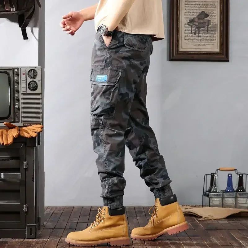 Stretch Male Trousers Camouflage Spring Summer Camo Men's Cargo Pants Cheap Emo High Quality Casual Cheapest Fashion Aesthetic