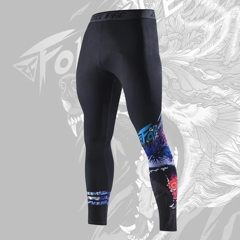 ACTIVEWEAR Men Running Tights GYM Sport Long Legging