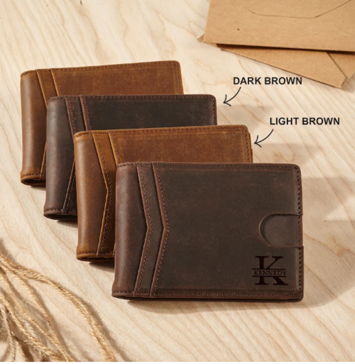 Slim Wallet With Handwriting
