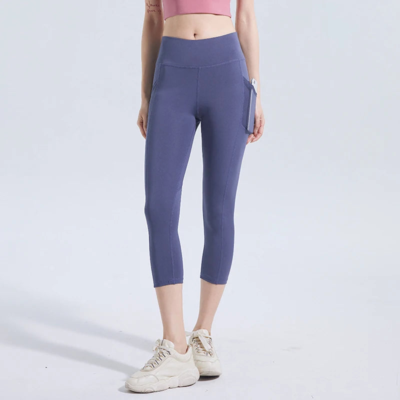 N Women's High Waist Elastic Sports Hip Shorts Yoga Peach Hip Tights