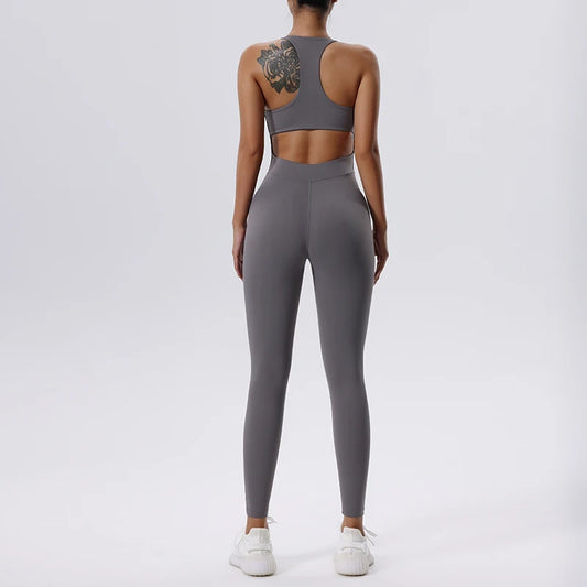 Yoga Set Jumpsuit Women Sport All In One  Jumpsuit Clothing Lady