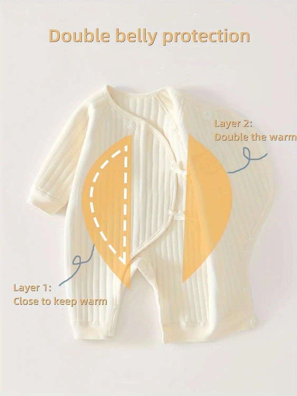 Boys Girls Bodysuit Newborn Winter   0-6M Thickened Spring Clothing